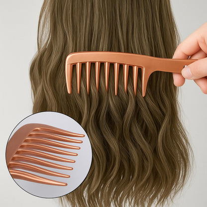 Peigne Larges Dents Satiné – Démêlage Doux & Élégant - Issa