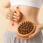 Brosse de Massage Anti - Cellulite – Soin Corps et Cuir Chevelu en Bois Naturel - Issa